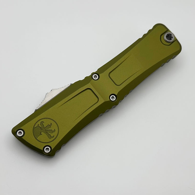 Microtech Knives Combat Troodon Gen III Stonewash Tanto w/ OD Green Handle 1144-10OD