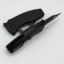 Demko Nano Shark Stealth w/ Black Aluminum Handles & Clip Point CPM-20CV