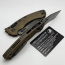 Microtech Marfione Select Amphibian RAM LOK Antique Bronze Slab Side Titanium Handles & DLC Serrated M390MK & DLC Accents 137RL-2DLCTMS1