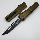 Microtech Knives Combat Troodon Gen III Black Interceptor w/ OD Green Handle Signature Series 1217-1ODS