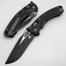 Microtech Amphibian RAM LOK Distressed Black Fluted Aluminum & M390MK 137RL-1FLDBK