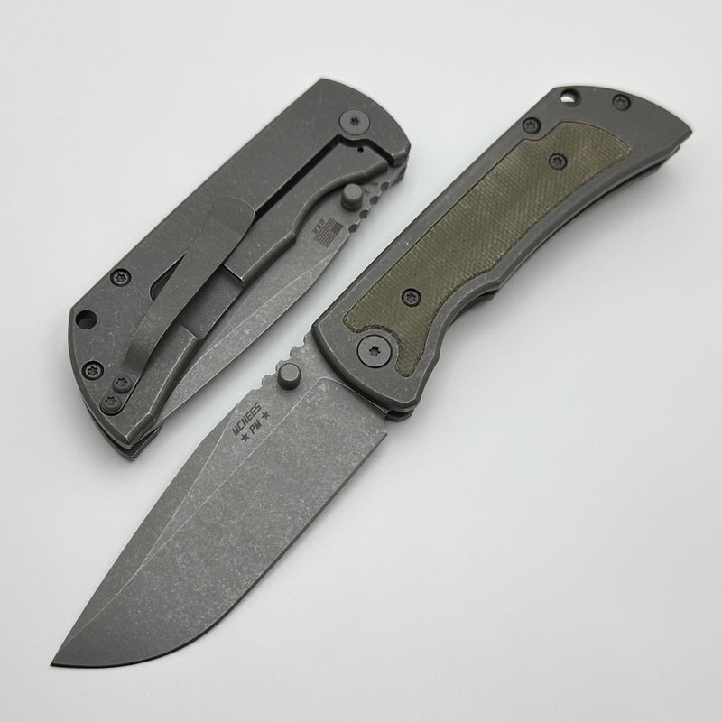 McNees Performance Machined Mac 2 3.5" Gen 2 F Atomic w/ Green Micarta Inlay & MagnaCut