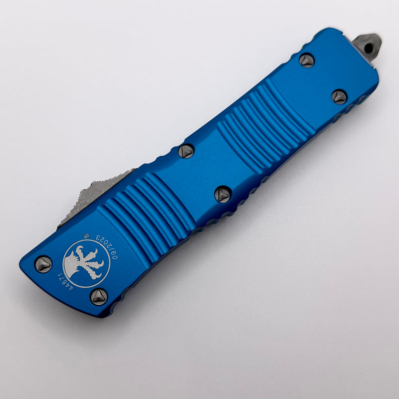 Microtech Combat Troodon Double Edge Apocalyptic Standard & Blue 142-10APBL