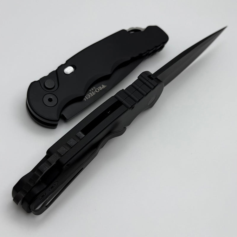 Pro-Tech TR-5 Black Handle w/ DLC S35VN Blade T503