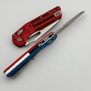 Microtech Knives MSI RAM LOK USA Flag Polymer & M390MK Stonewash 210T-10PMUSAFLAG