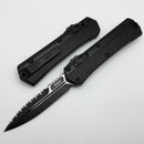Microtech Glykon Tactical Bayonet Part Serrated & Black Handle 184-2T