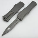 Microtech Knives Hera II Apocalyptic Natural Clear Double Edge Partial Serrated 1702-11APNC