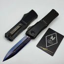 Microtech Marfione Select Combat Troodon LT Gen III w/ Hefted Black Handle & Blued Baker Forge Coppermai D/E 1142-16MS1