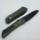 Pro-Tech Oligarch Green Battleworn Aluminum Handle w/ DLC MagnaCut BSA25.Oligarch.1