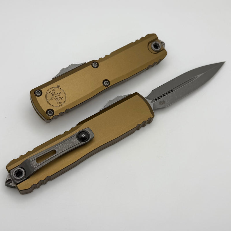 Grenade Blem Microtech UTX-85 Gen IV w/ Tan Handle & Apocalyptic D/E M390MK 12324-10APTA