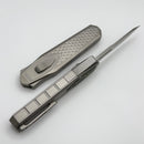 Remette RT Swordfish Titanium Handle w/ Carbon Fiber Inlay & Tanto M390 Manual OTF ZL101B2