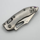 Marfione Select Manual M-Stitch RAM LOK Slab Side Titanium Handles w/ Purple Accents & Stonewash M390MK 169MRL-10MS3