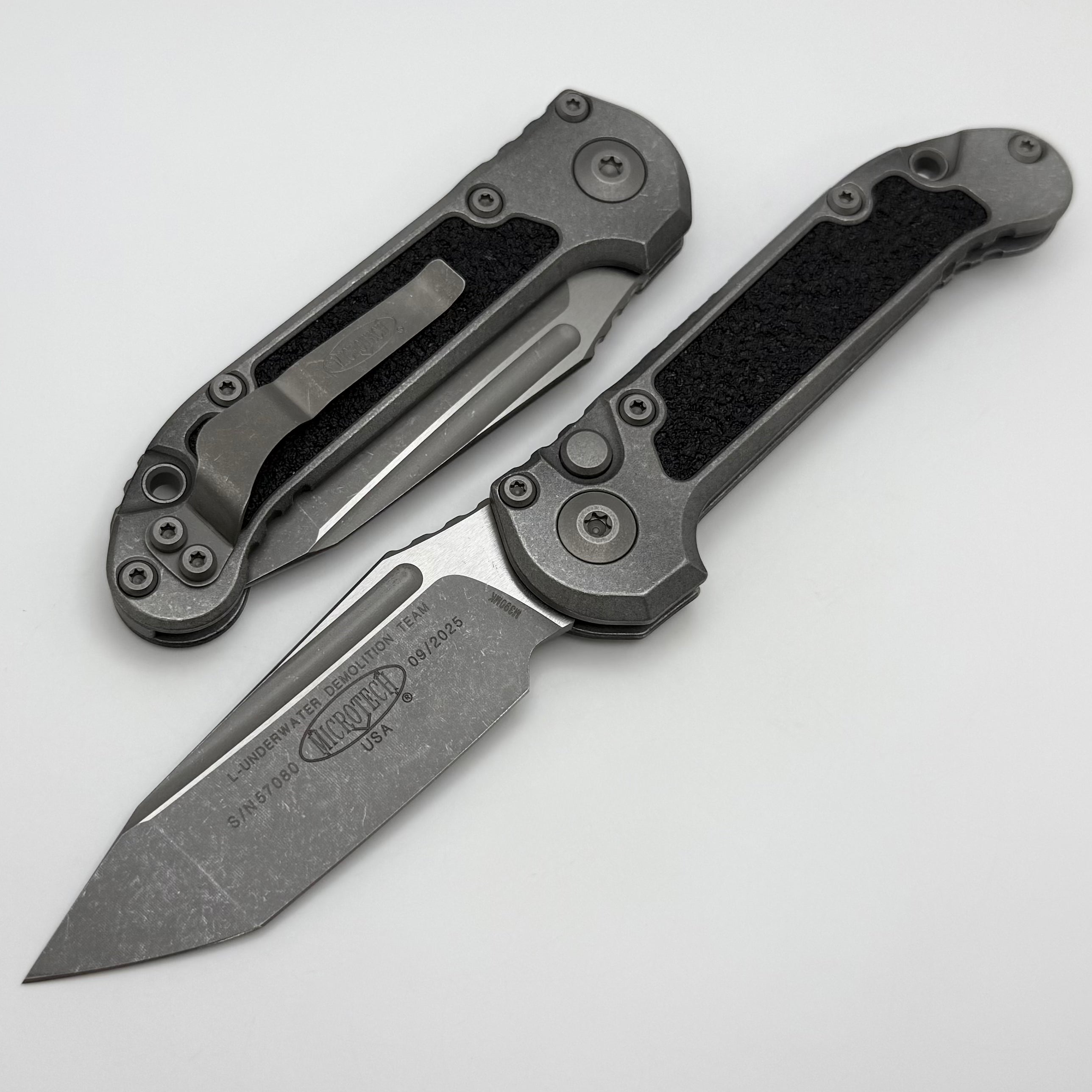 Microtech Knives LUDT Gen III Apocalyptic Tanto Weathered Metal 1136-1