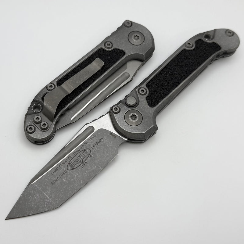 Microtech Knives LUDT Gen III Apocalyptic Tanto Weathered Metal 1136-10APWME