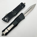 Microtech Combat Troodon Black w/ Double Edge Stonewash Partial Serrated 142-11