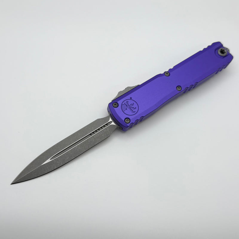 Microtech Ultratech Gen IV D/E Apocalyptic Standard w/ Purple Handle 11224-10APPU