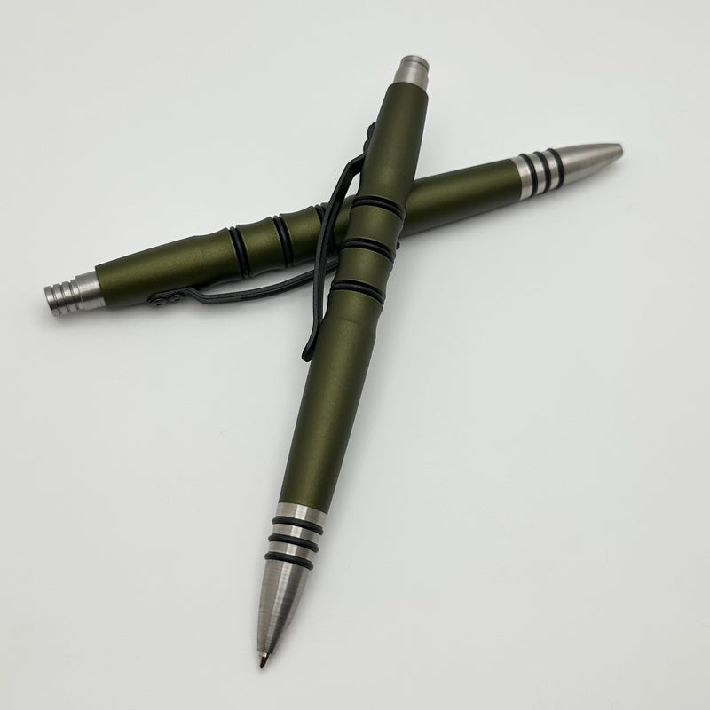 Tuff Writer Precision Press Pen w/ OD Green Aluminum Barrel