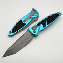 Microtech Socom Elite Auto w/ Apocalyptic T/E Partial Serrated & Turquoise Handle 161A-11APTQ