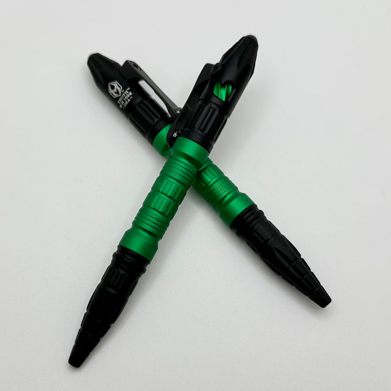 Heretic Knives Thoth Pen w/ Toxic Green Barrel/Bolt & Black Aluminum H038-AL-TXGRN