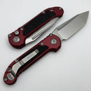 Microtech Knives LUDT Gen III Stonewash Tanto w/ Merlot Handle 1136-10MR
