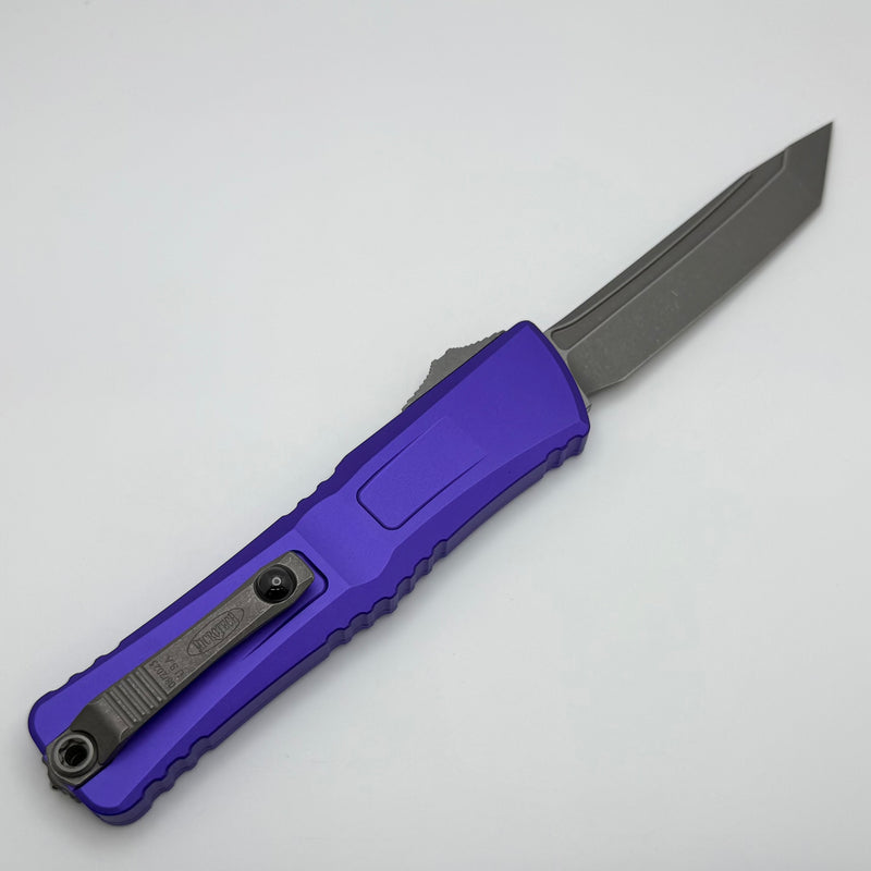 Microtech Knives Combat Troodon Gen III Apocalyptic Tanto w/ Purple Handle 1144-10APPU
