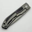 Uldanov Custom Knives Sierra w/ Milled Titanium/Purple Haze Carbon Fiber Inlays & M398 Front Flipper