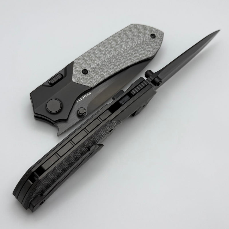Remette RT Meteor Titanium Handles w/ Silver Carbon Fiber Inlays & DLC