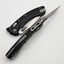 Microtech Amphibian Mini RAM LOK Black Aluminum & Stonewash M390MK 137MRL-10