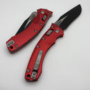 Microtech Amphibian RAM LOK Red Fluted Aluminum & Black M390MK 137RL-1FLRD