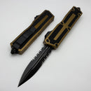 Microtech Scarab 2 Gen 3 Tactical D/E Partial Serrated w/ Tan Handle 1280-2TA