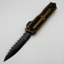 Microtech Scarab 2 Gen 3 Tactical D/E Full Serrated w/ Tan Handle 1280-3TA