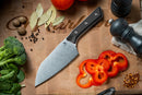 Microtech Santoku 6" Black G-10 Handle w/ Stonewash M390MK 3200-10BK
