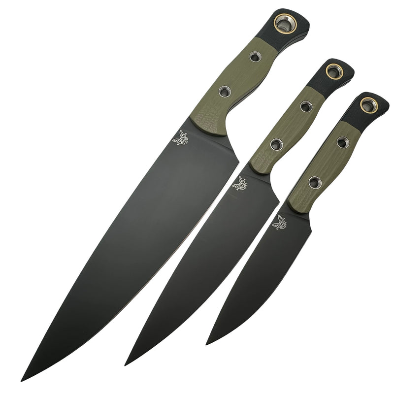 Benchmade 3 Piece Kitchen Knife Set 4000BK-01