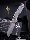 Marfione Custom MSI RAM LOK Mini Double Vapor Blast Titanium Handles w/ Double Vapor Accents & Stonewash M390MK