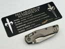Marfione Custom MSI RAM LOK Mini Double Vapor Blast Titanium Handles w/ Double Vapor Accents & Two Tone Stonewash M390MK
