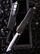 Marfione Custom Executive Scarab 2 Gen 3 Mirror Polish Chisel Tanto w/ Hefted Black Aluminum Handle