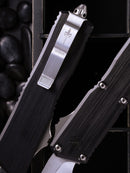 Marfione Custom Executive Scarab 2 Gen 3 Mirror Polish Chisel Tanto w/ Hefted Black Aluminum Handle