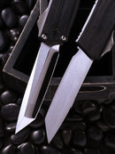 Marfione Custom Executive Scarab 2 Gen 3 Mirror Polish Chisel Tanto w/ Hefted Black Aluminum Handle