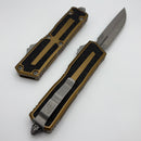 Microtech Scarab 2 Gen 3 Tan Handles w/ D/E-S Apocalyptic M390MK 1180-10APTA