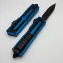 Microtech Scarab 2 Gen 3 Tactical D/E Partial Serrated w/ Blue Handle 1280-2BL