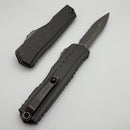 Microtech Cypher II D/E Apocalyptic Partial Serrated w/ Natural Clear Handle 1242-11APNC