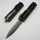 Microtech Scarab 2 Gen 3 D/E Apocalyptic Full Serrated w/ OD Green Handle 1280-12APOD