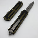 Microtech Scarab 2 Gen 3 D/E Apocalyptic Full Serrated w/ OD Green Handle 1280-12APOD