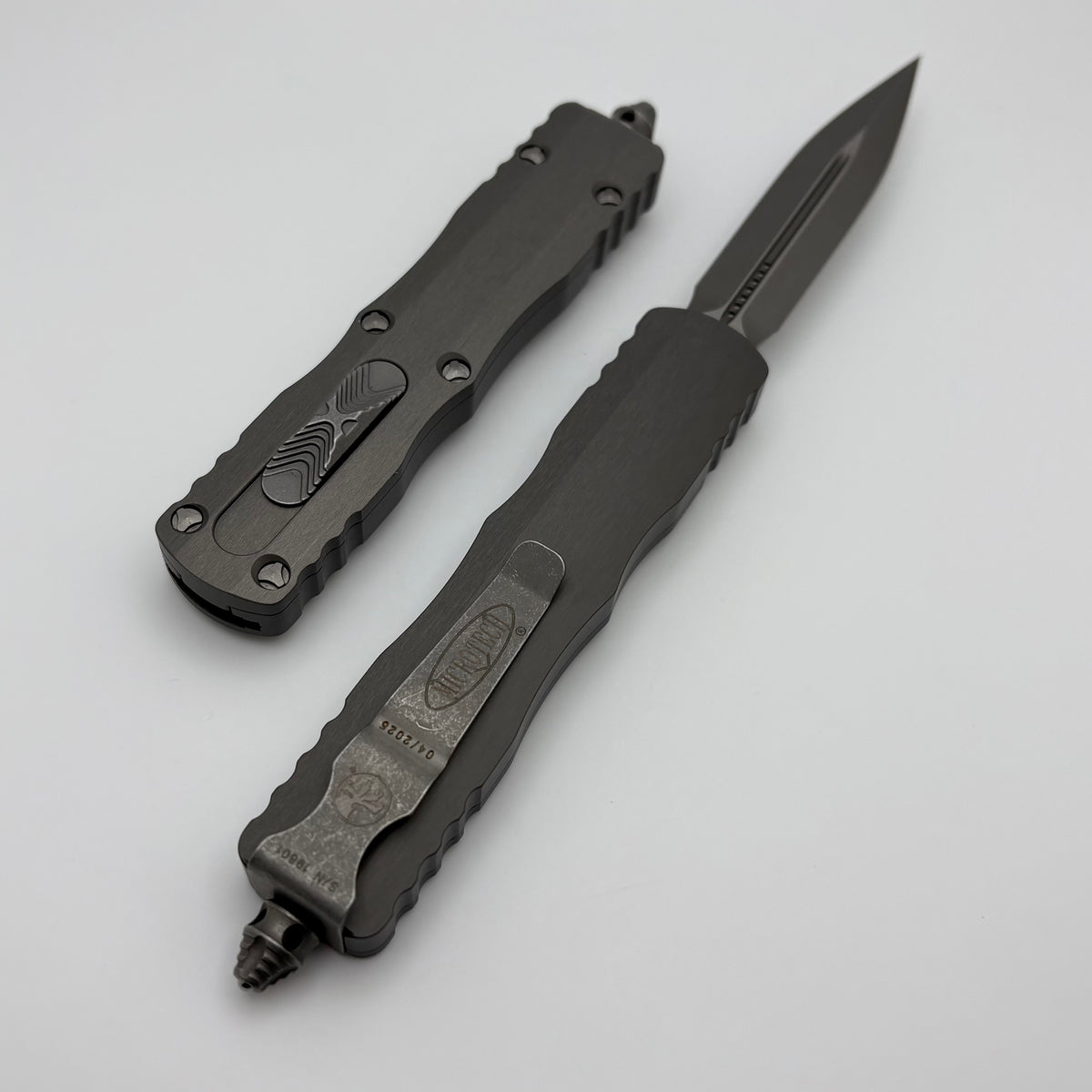 Microtech Dirac D/E Apocalyptic Standard & Natural Clear Handle 225-10