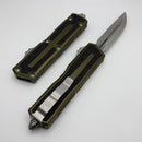 Microtech Scarab 2 Gen 3 OD Green Handles w/ D/E-S Stonewash M390MK 1180-10OD