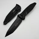 Microtech Socom Elite Blackout Tanto Edge Auto Black Tactical Standard 161A-1T-X4
