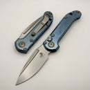 Microtech Marfione Select LUDT Gen III Ice Blue Slab Side Titanium Handles w/ Blue Accents & Stonewash S/E 1135-10MS11