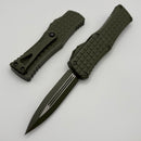 Microtech Hera Frag D/E Forest Green Cerakote Signature Series 702-1FRCFTS