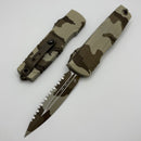 Microtech Luminary D/E F/S Desert Camo Signature Series 1270-3DRCS
