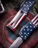 Microtech Hera Double Edge Apocalyptic USA FlagG 702-10APFLAGS